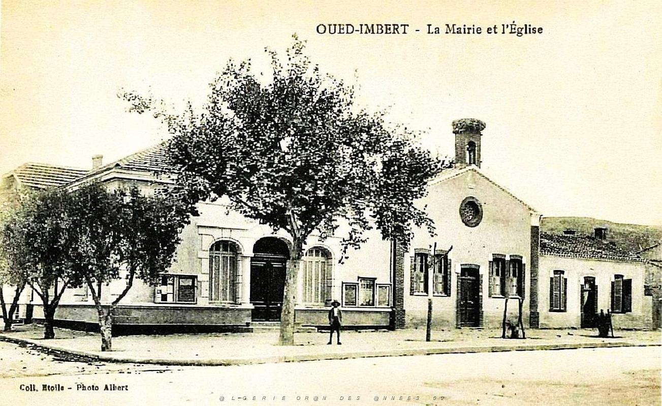 Oued-Imbert - La Mairie et l'Eglise.jpg